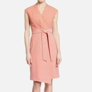 Lafayette 148 New York Grayson Belted Sheath Dress Rose Pink, Size 6